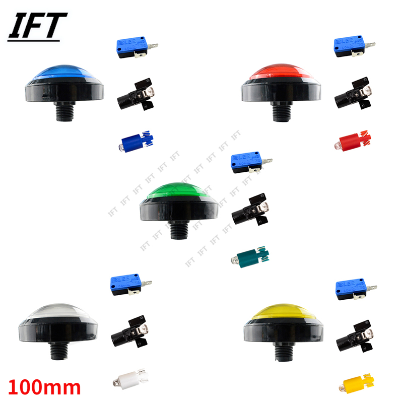 Arcade Games And Vending - 100mm Push Button 5/12V Beleuchtet 10CM