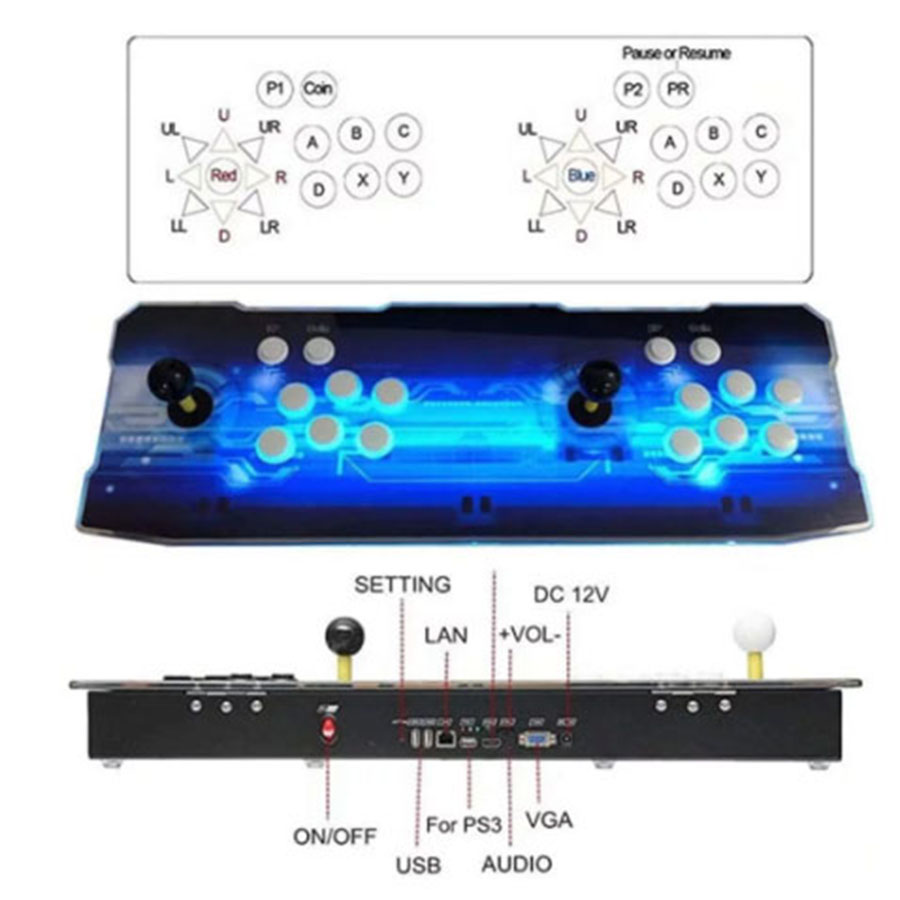 Trackball Controller Arcade - Pandora Box EX2 Arcade-Konsole, 3D WiFi